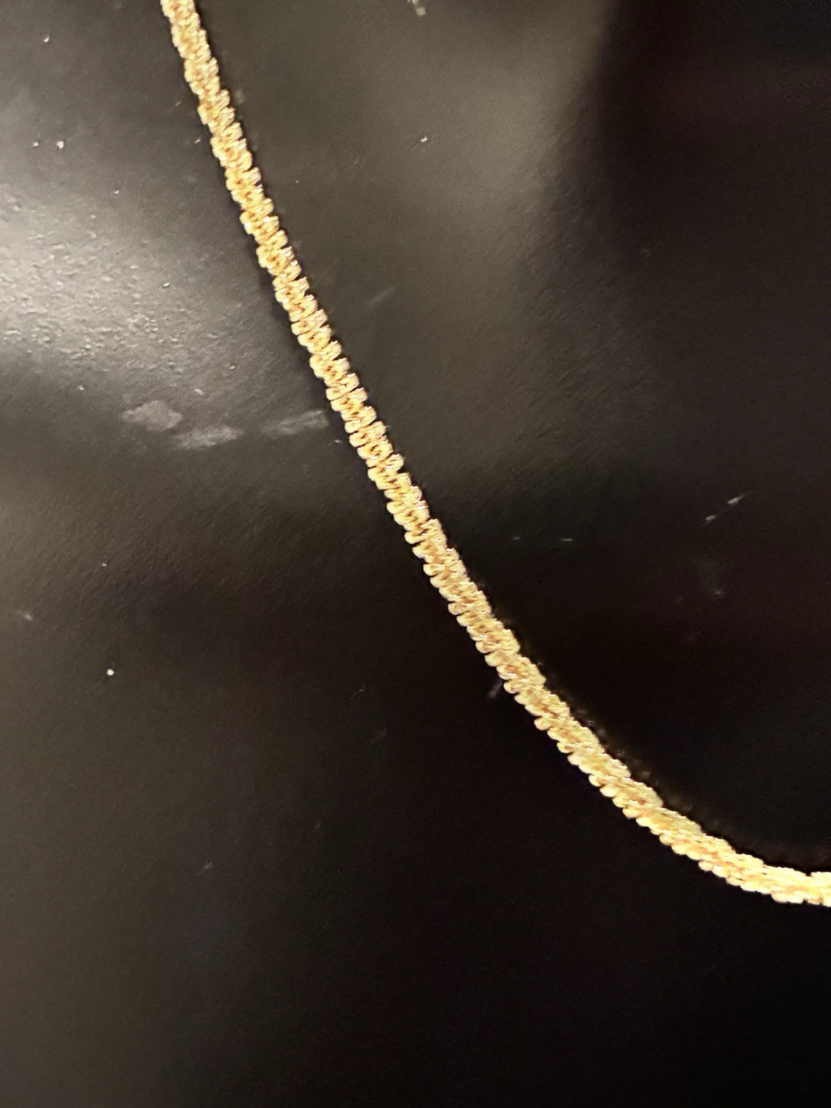 Italian Made 18k Vermeil 16” Solid 925 Sterling Silver Chain Necklace