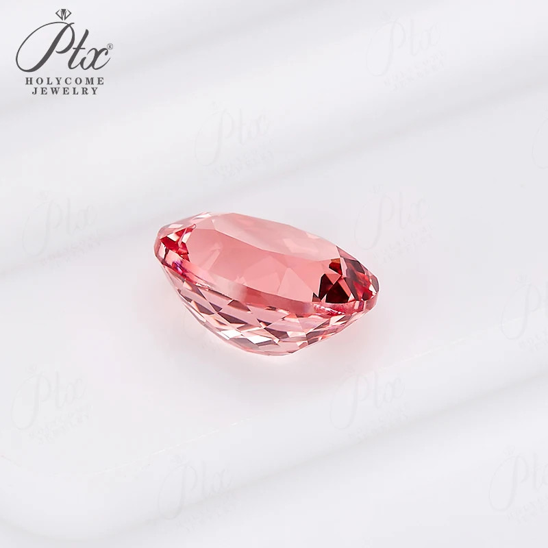 Lab Grown Padparadscha Sapphire Oval Shape Loose Gemstone AGL Selectable Beads