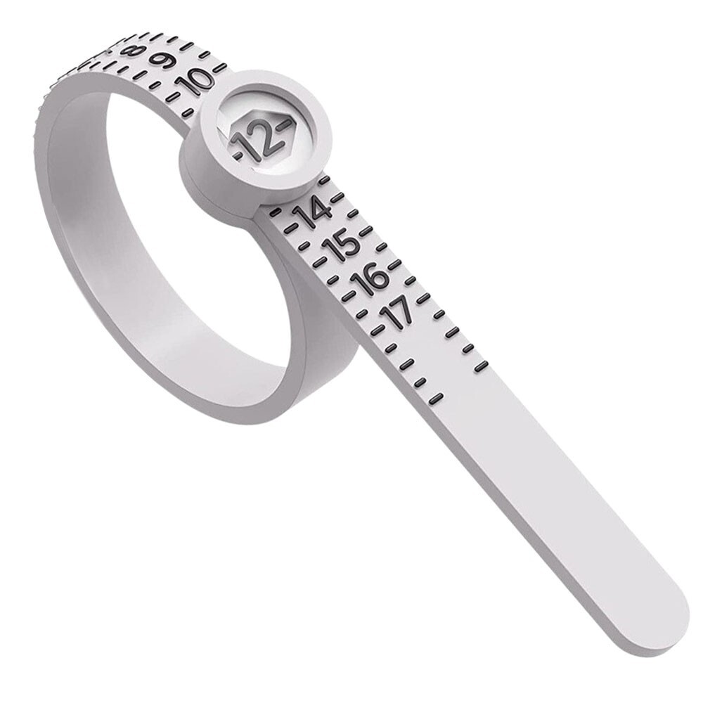 1 Pcs Ring Sizer Measuring Set, Reusable Finger Size Ruler with Magnifying Glass