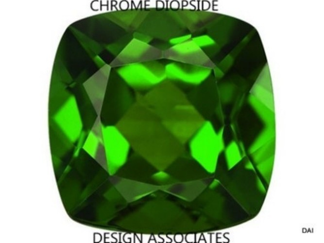 CHROME DIOPSIDE 5 MM CUSHION CUT OUTSTANDING GREEN COLOR ALL NATURAL