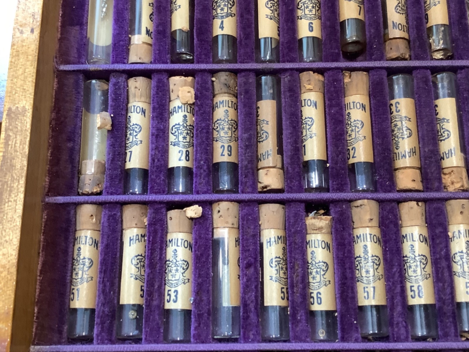VINTAGE HAMILTON WATCH MATERIAL SYSTEM AND CABINET