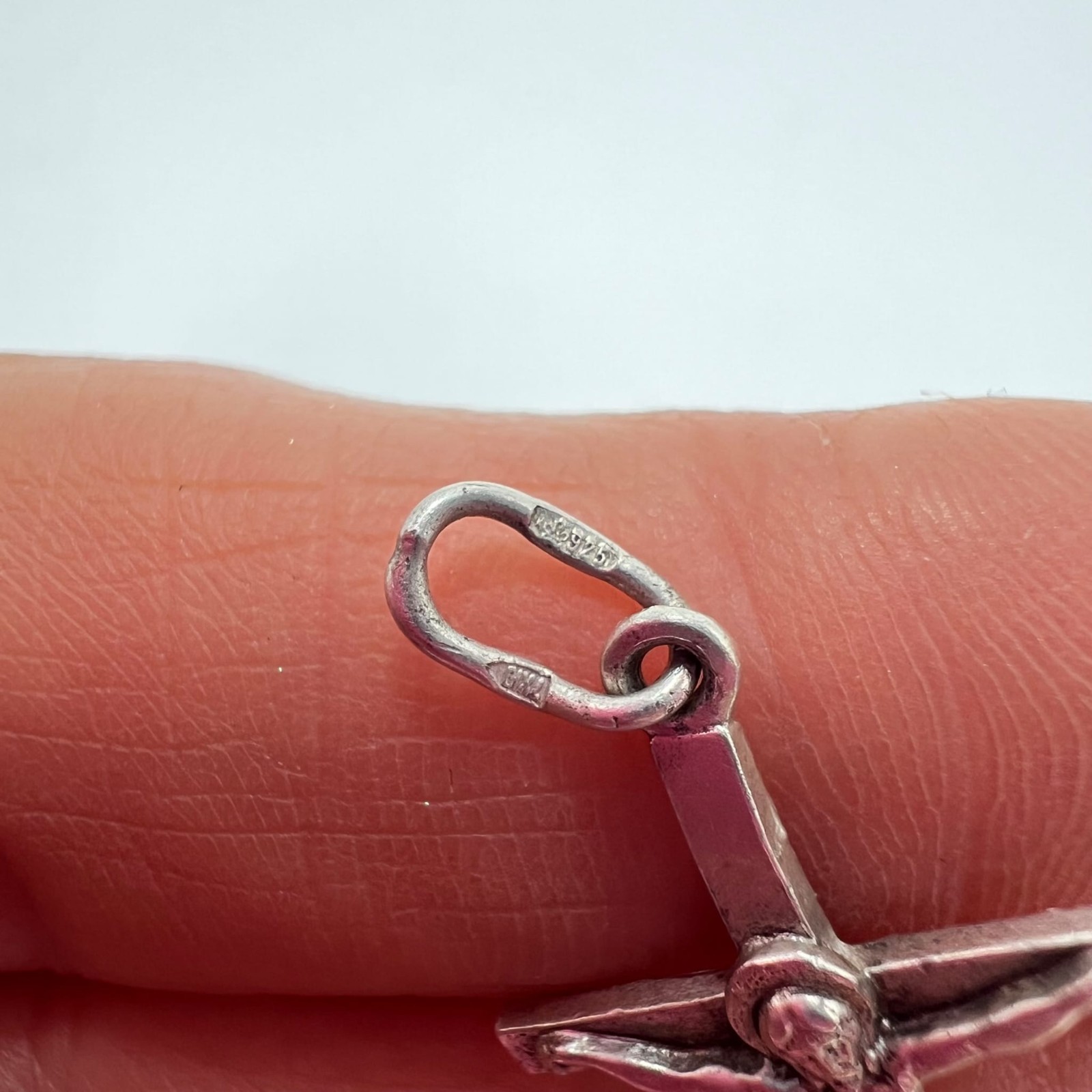 Solid 925 Sterling Silver Jesus Crucifix Cross Pendant Charm Stamped 1.35g