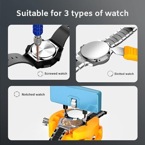 Watch Repair Kit Battery Replacement Link Remover Strap Adjusting Screwdriver