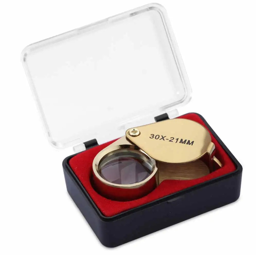 1pc 30X Pocket Loupe Magnifier Foldable Jewelry Magnifying Glass – NEW