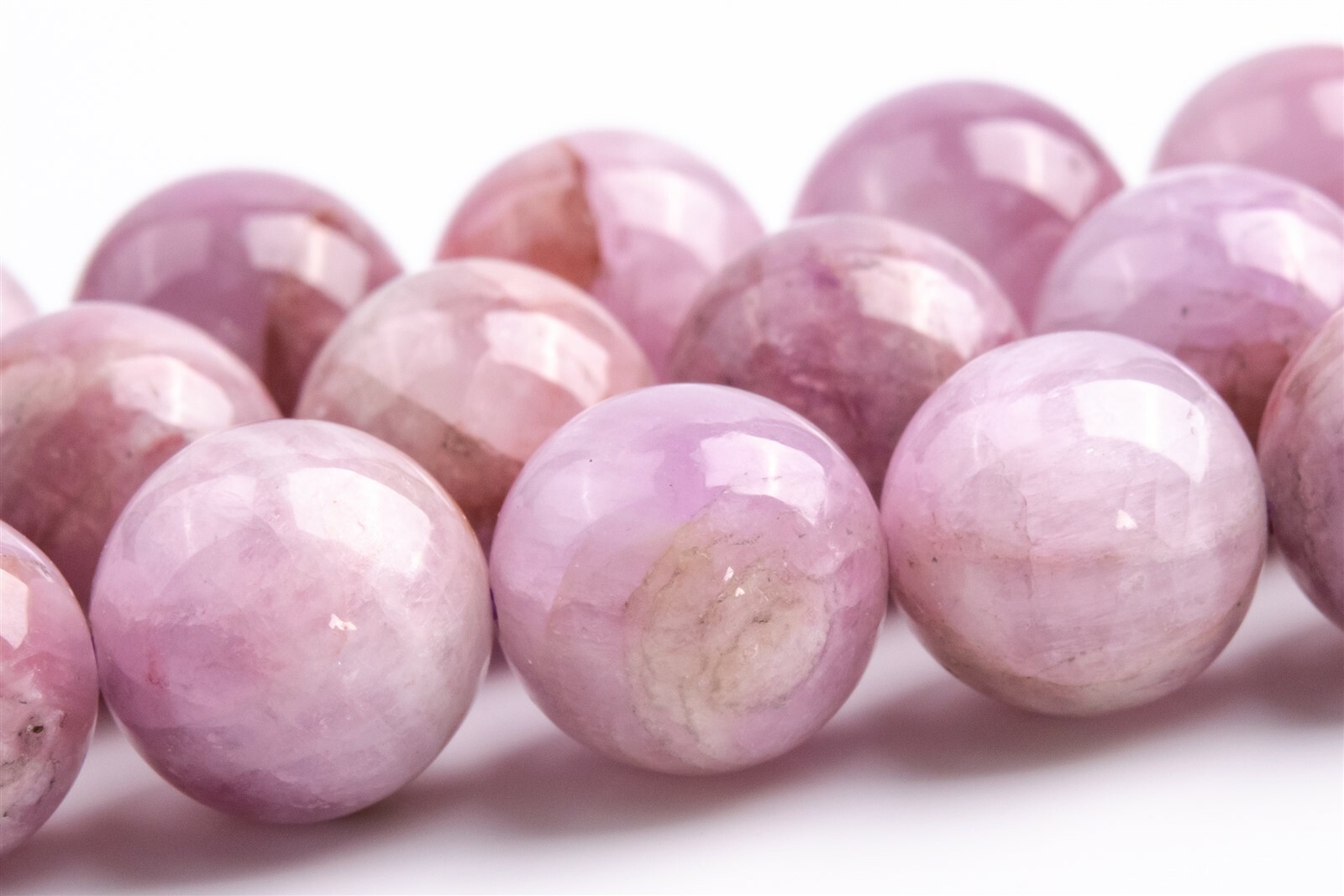 10-11MM Genuine Natural Kunzite Beads Grade A+ Round Gemstone Loose Beads
