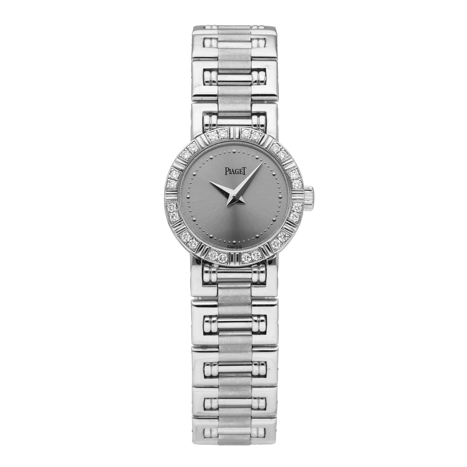 Piaget Mini Dancer 18k White Gold Silver Dial 19mm Quartz Ladies Watch 5964 K 81