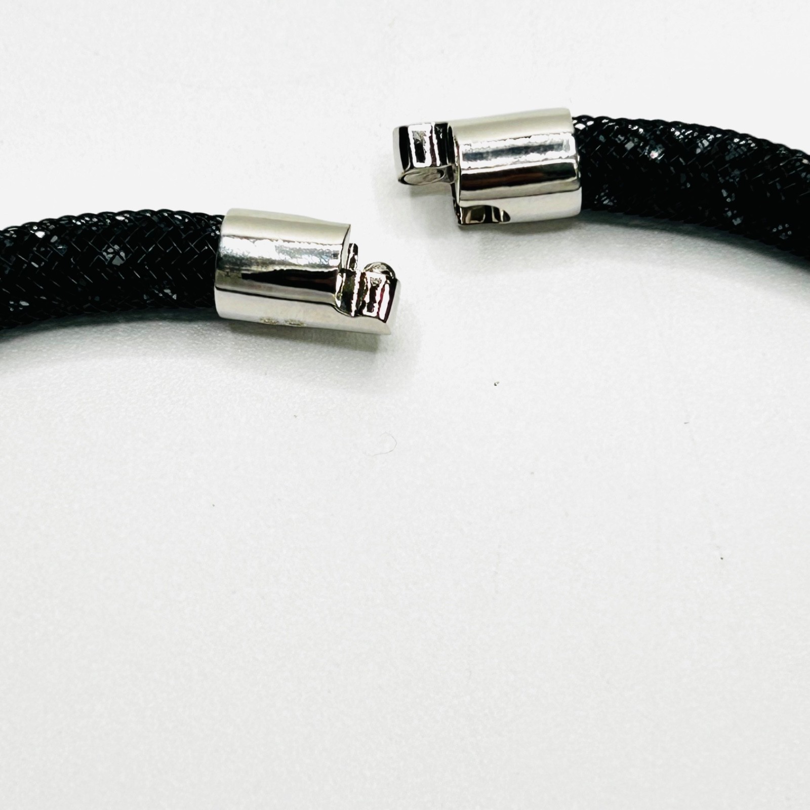 Swarovski Stardust Black Crystal Mesh Necklace