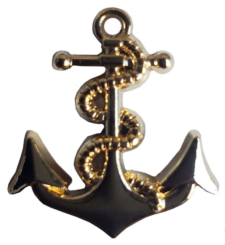 US Navy Gold Anchor Emblem Genuine USN Lapel Military Hat Pin USN 1″