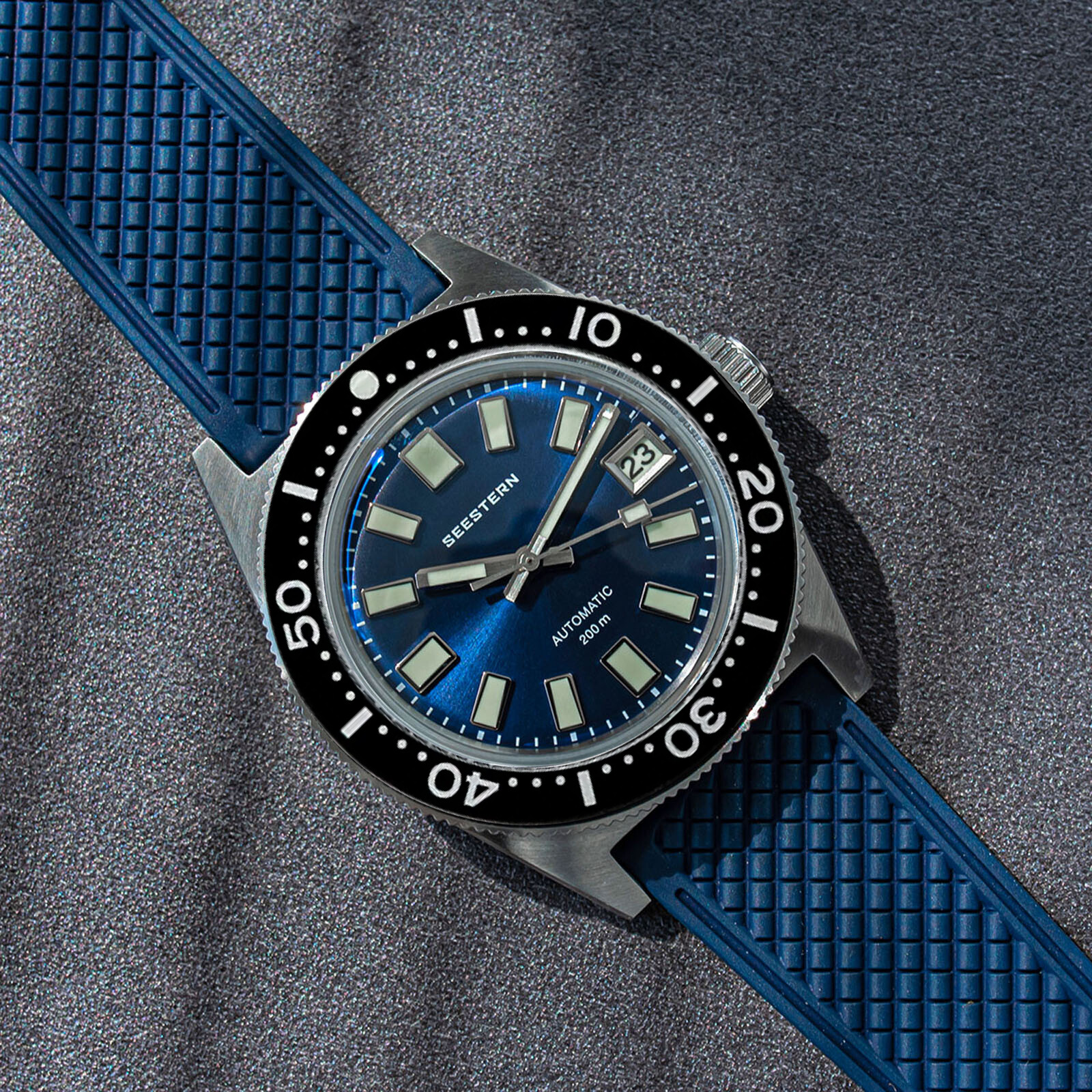 Seestern V3 62MAS 20ATM Genuine Ceramic Bezel 200m DIVER’S Watch SE2021-D62S-BB