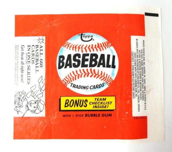 1974 Topps Baseball Wax Wrapper ~ 660 Baseball Cards Variation