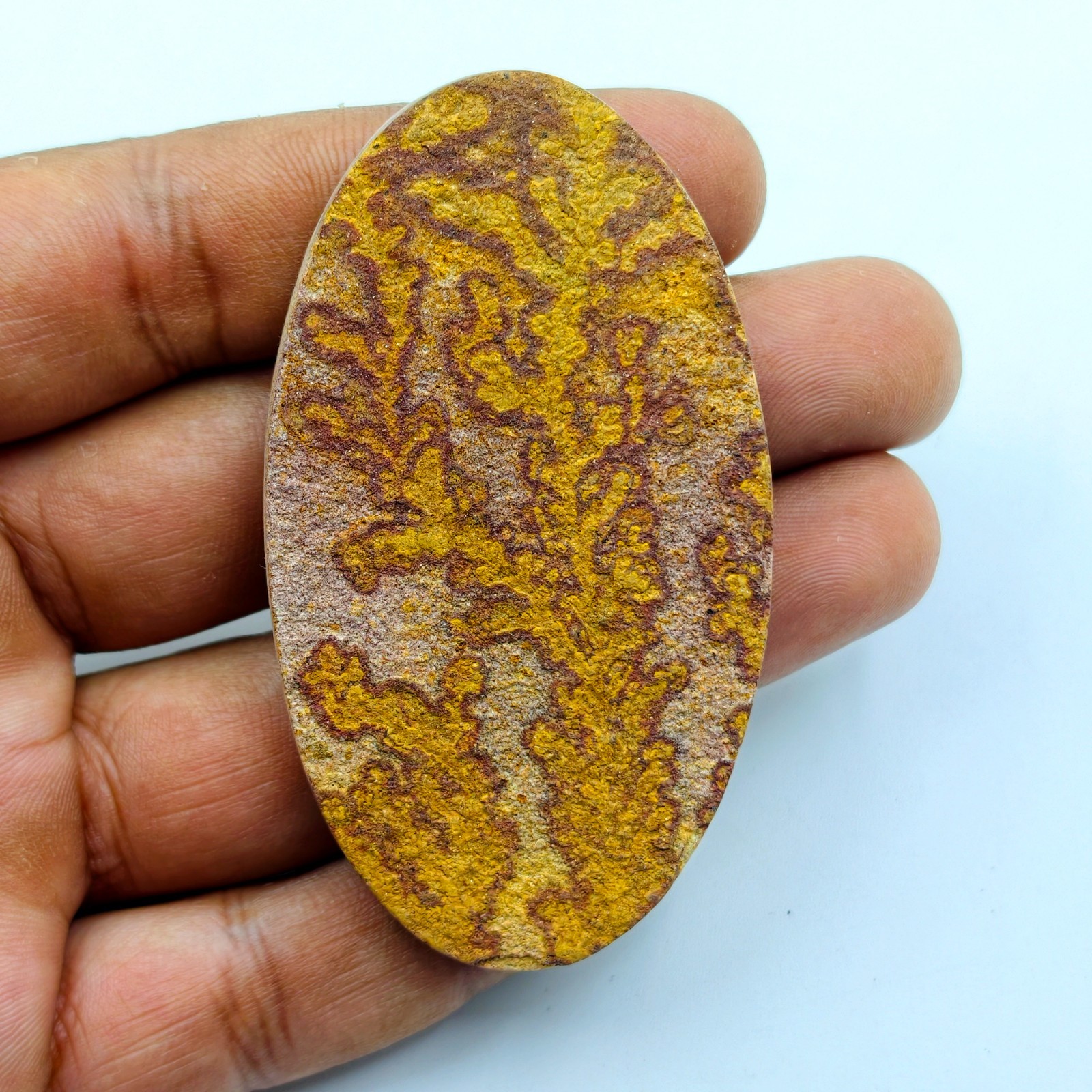 AAA Grade Psilomelane Dendrite Flat Back Cabochon 78x45mm Oval Wire Wrap Jewelry