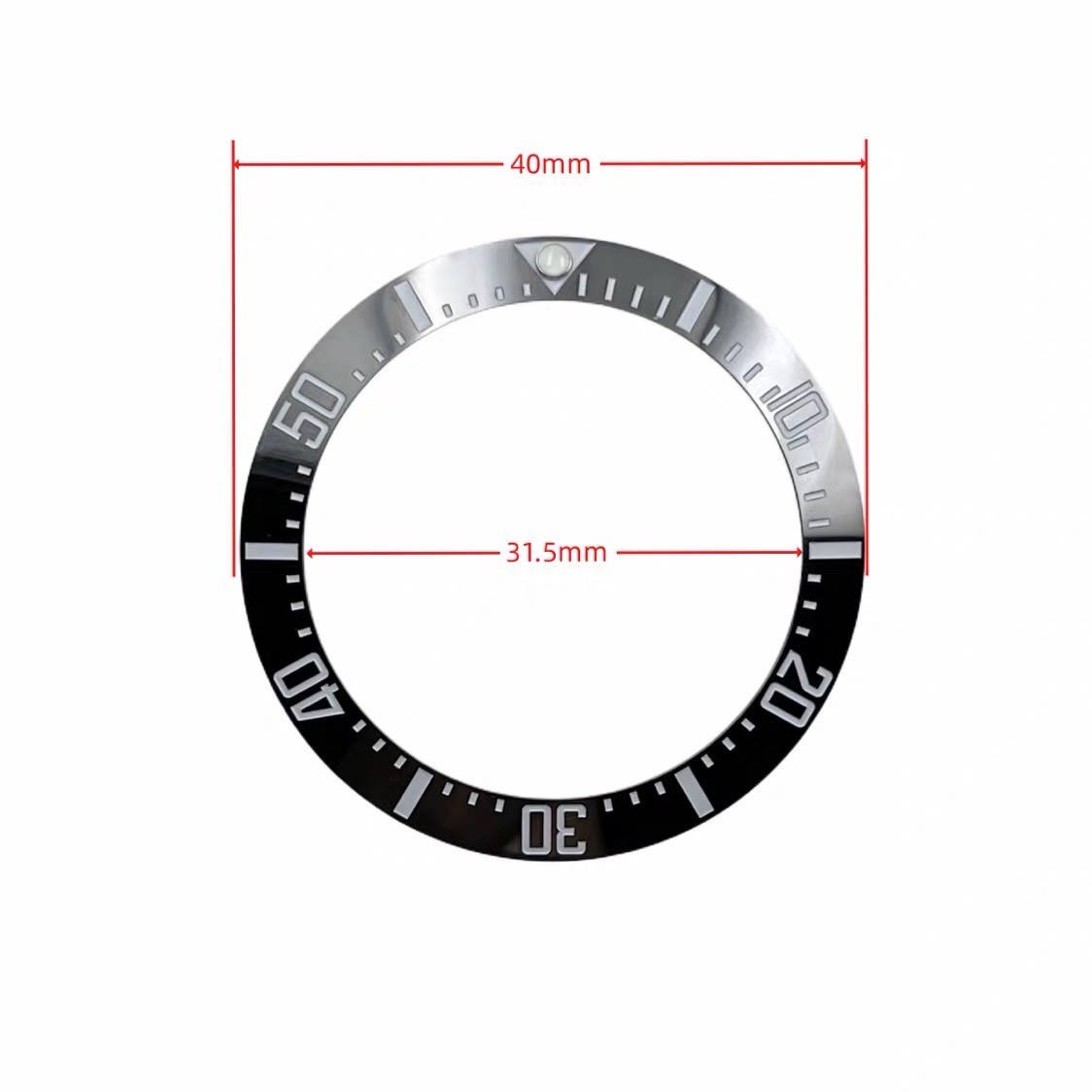 CERAMIC BEZEL INSERT W/3M TAPE FOR DEEPSEA 116660 & 126600
