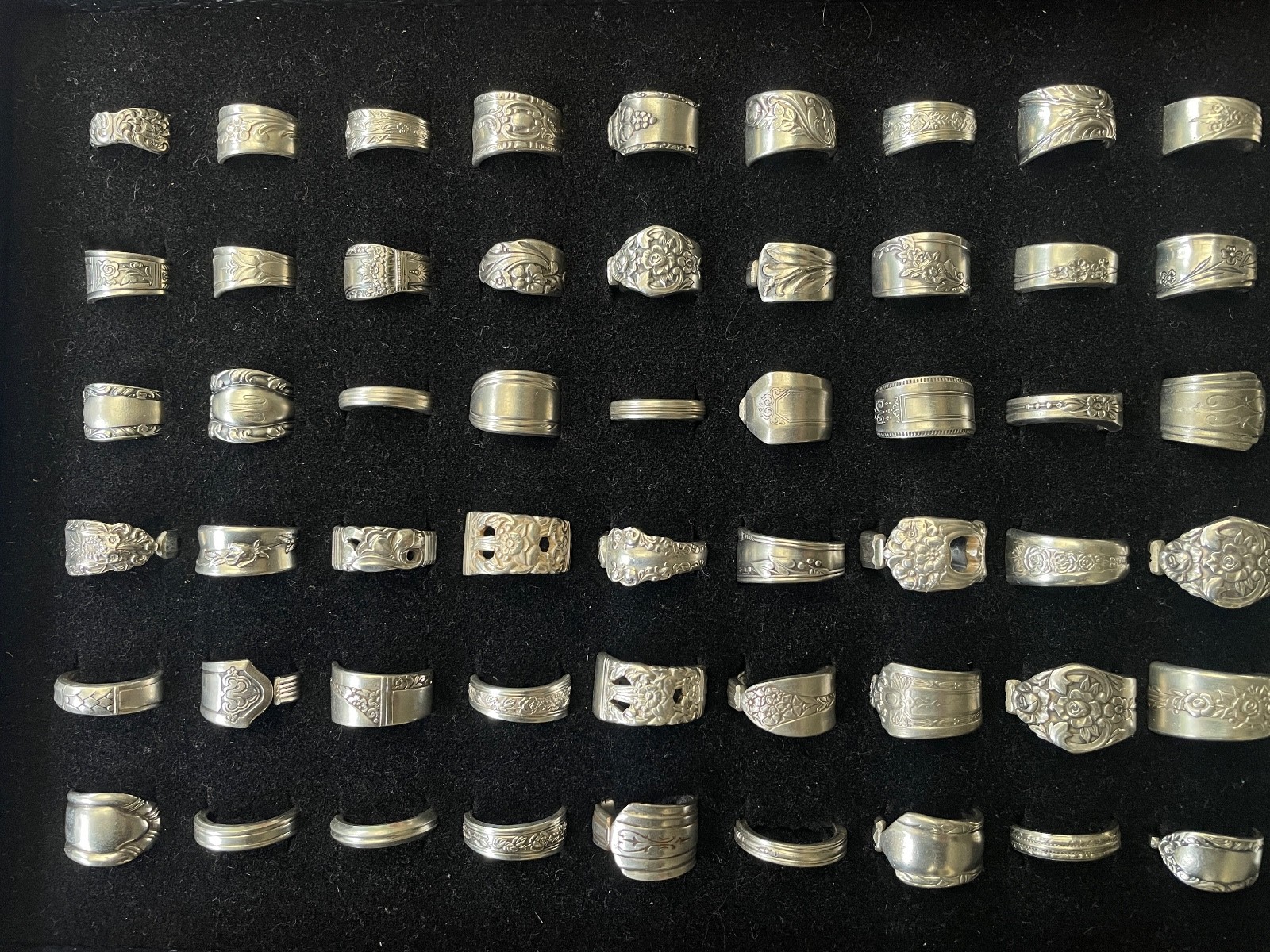 Bulk Wholesale Silverplate Spoon Ring Lot | 50 Rings