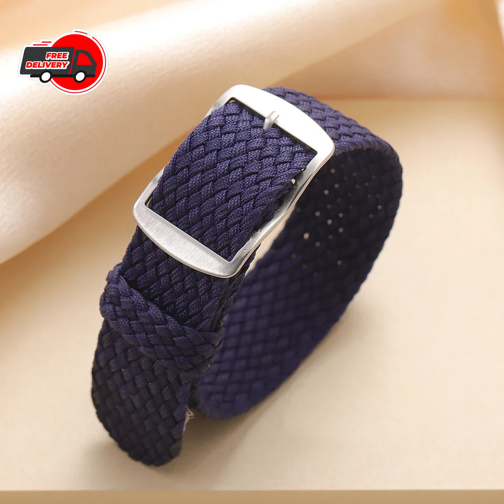 Premium Nylon Canvas Woven Watch Strap Band Universal 14/18/20/22mm Replacement