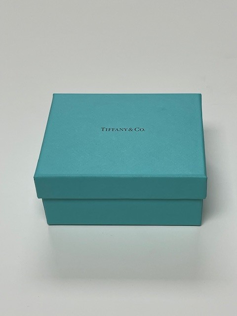 Tiffany & Co Blue Empty Square Gift Box and Pouch Approximately 5″ X 4” X 2”