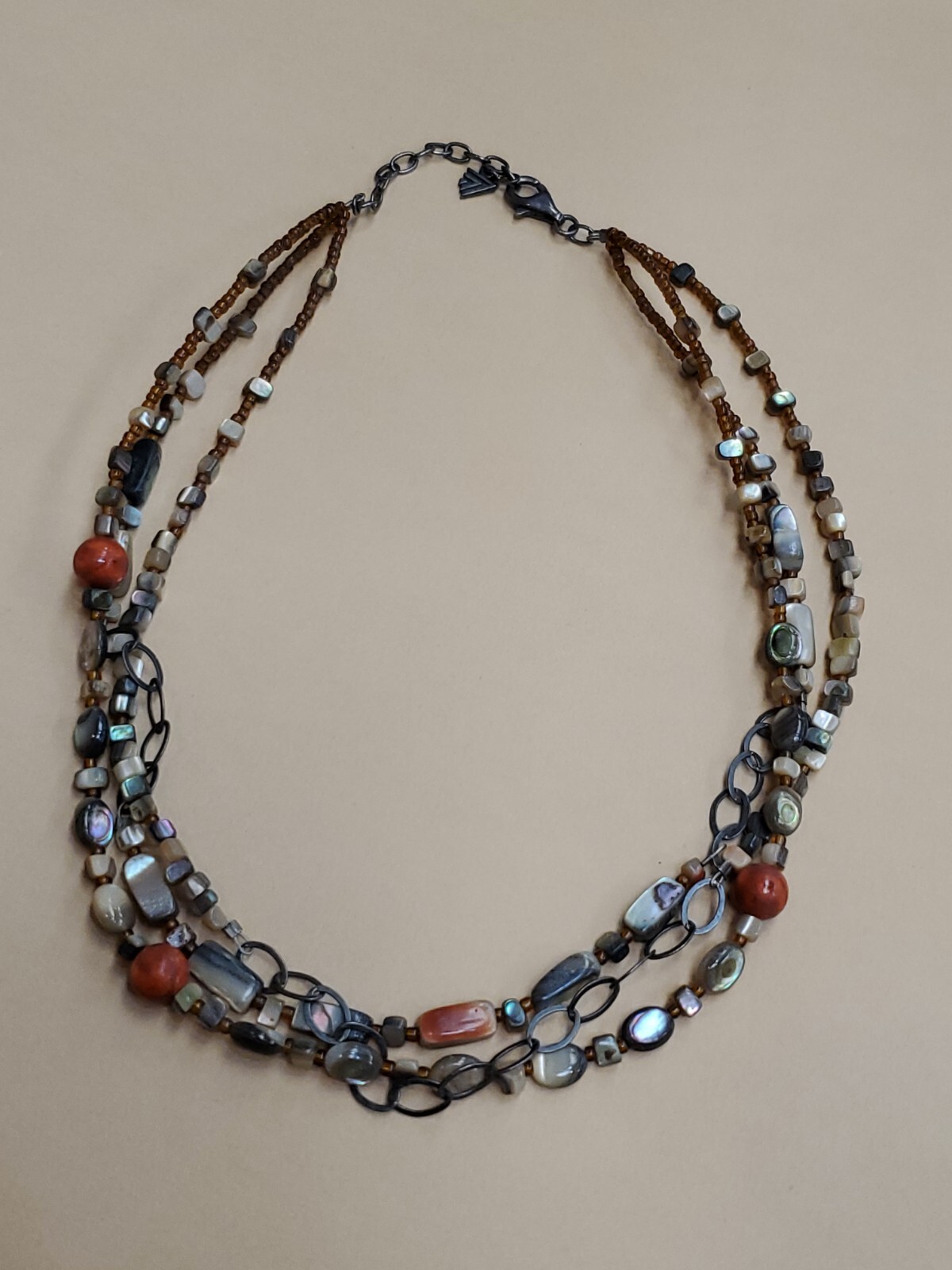 Silpada 925 Sterling Silver “Fiesta Fun” Multi-Strand Necklace N1563 28.5 grams