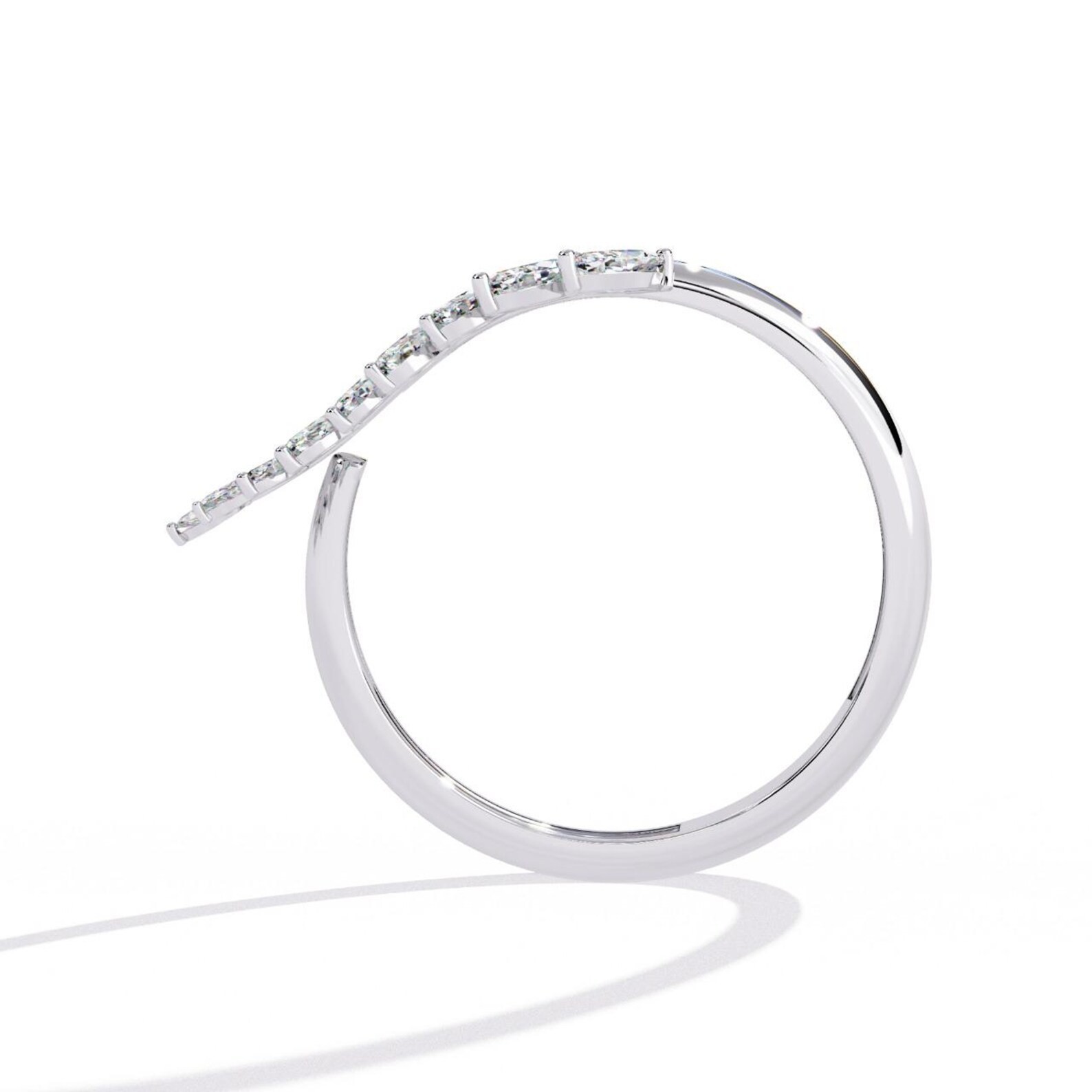 5 Ct Marquise Cut Simulated Diamond Engagement Band Ring 14k Yellow Gold Plated