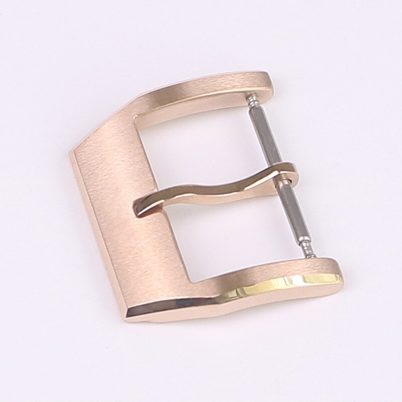 High Quality 316L Solid Stainless Steel Pin Buckle Watch Clasp 18mm Fits IWC