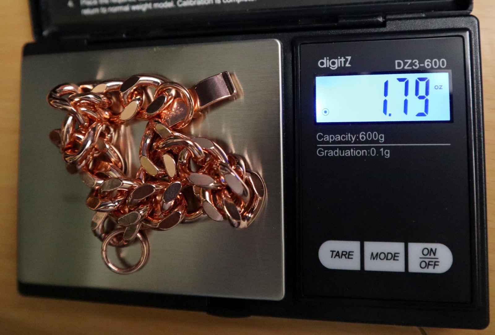 Solid Pure Copper Cuban Link Chain Bracelet Men Arthritis Pain Relief Wide Rider