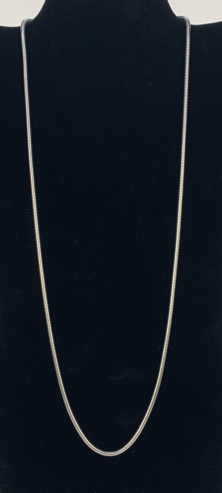 Stainless Steel Round Snake Chain Necklace Men Women 3mm 27” Lobster Clasp b