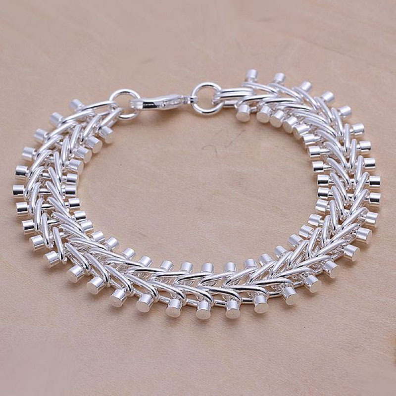 Unisex Women’s 925 Sterling Silver Bracelet 8 Inches 7.9MM Lobster L13