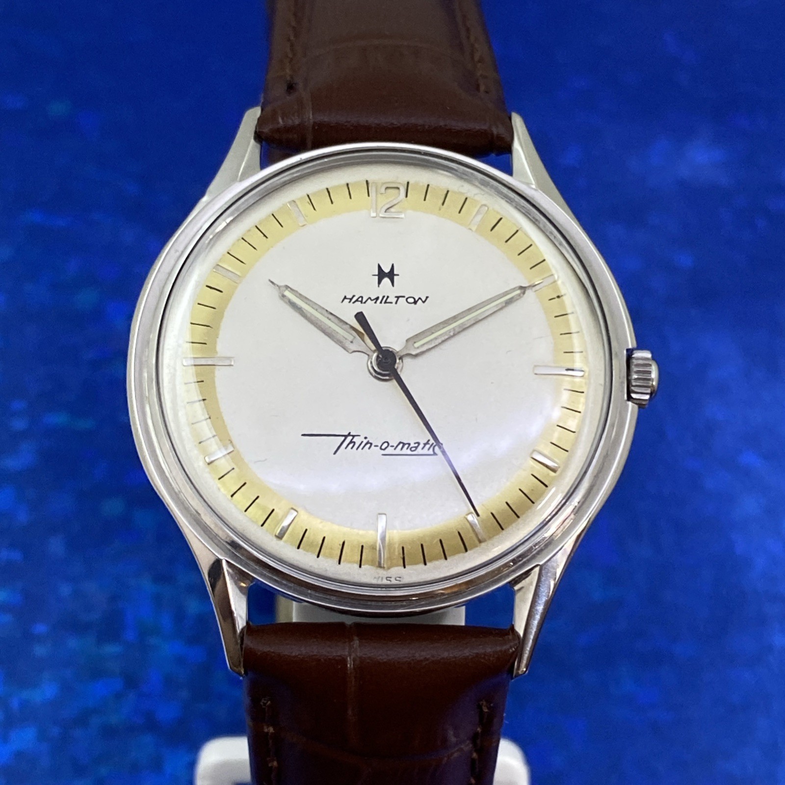 Vintage 1960’s Mans HAMILTON Thin-O-Matic Stunning Dial Serviced 1 Year WARRANTY