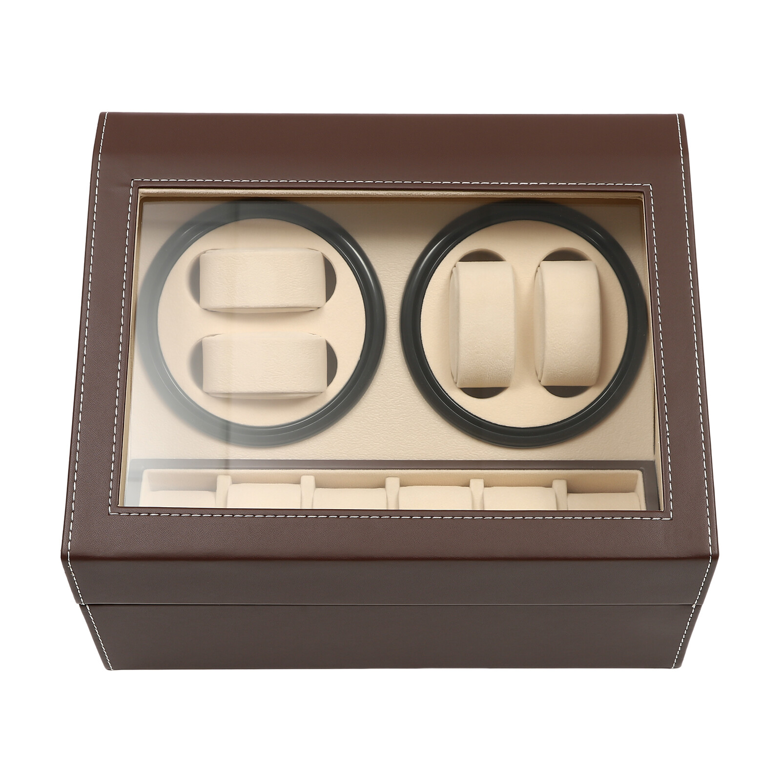 4+6 Automatic Watch Winder Watch Display Box Luxury Storage Case Self-winding