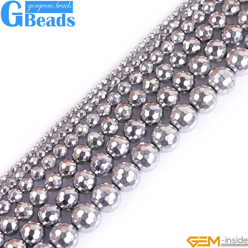 Golden Blue Rainbow Black Hematite Stone Smooth Round Wholesale 6mm 8mm gbeads