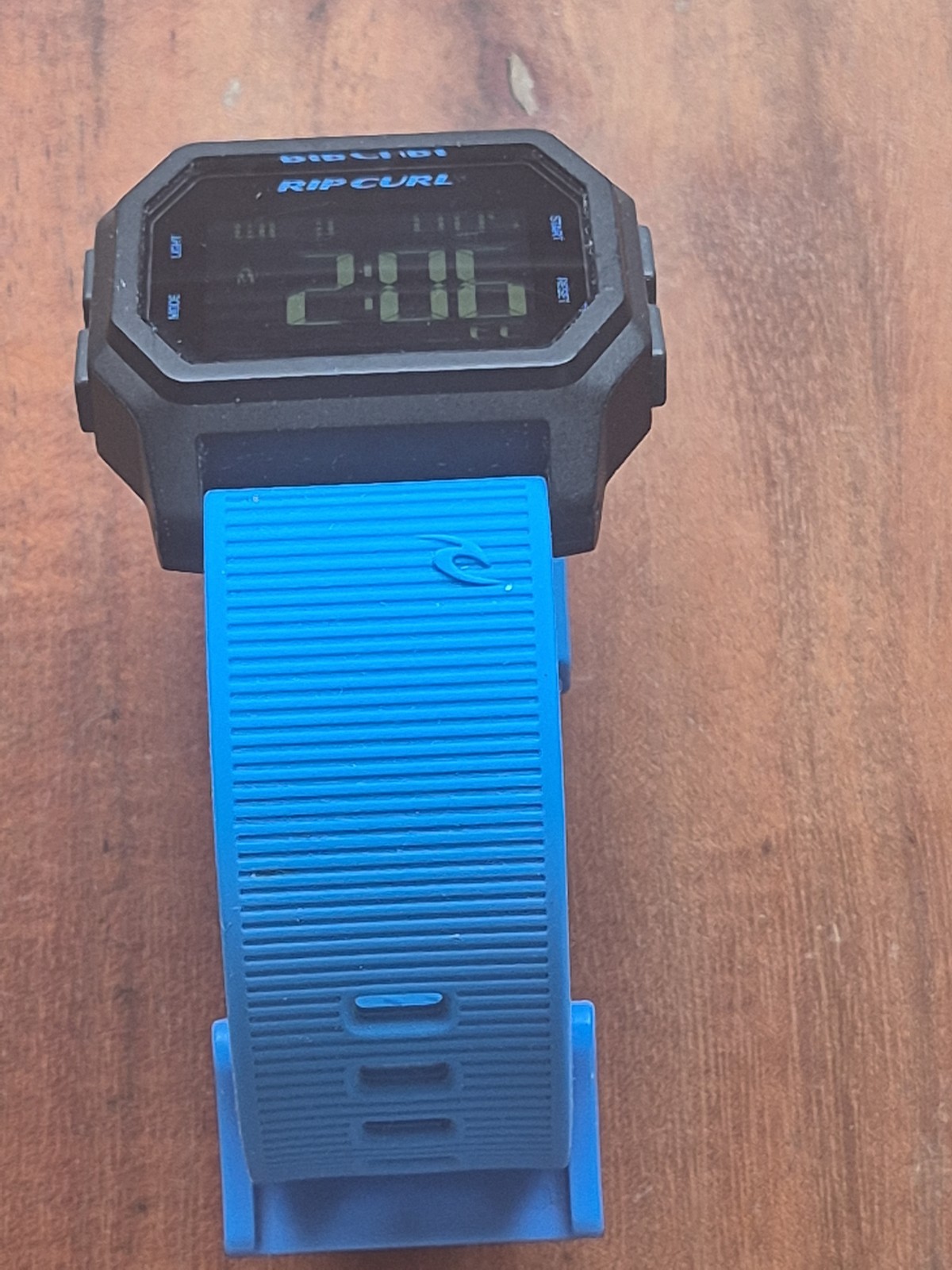 Rip Curl Surf Watch A2701 Atom Blue Rubber Strap Alarm Chrono Digital