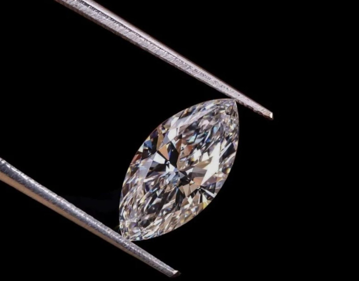 GIE Certified Excellent 3×6 mm Marquise Cut IF Lab Created Diamond with D-color