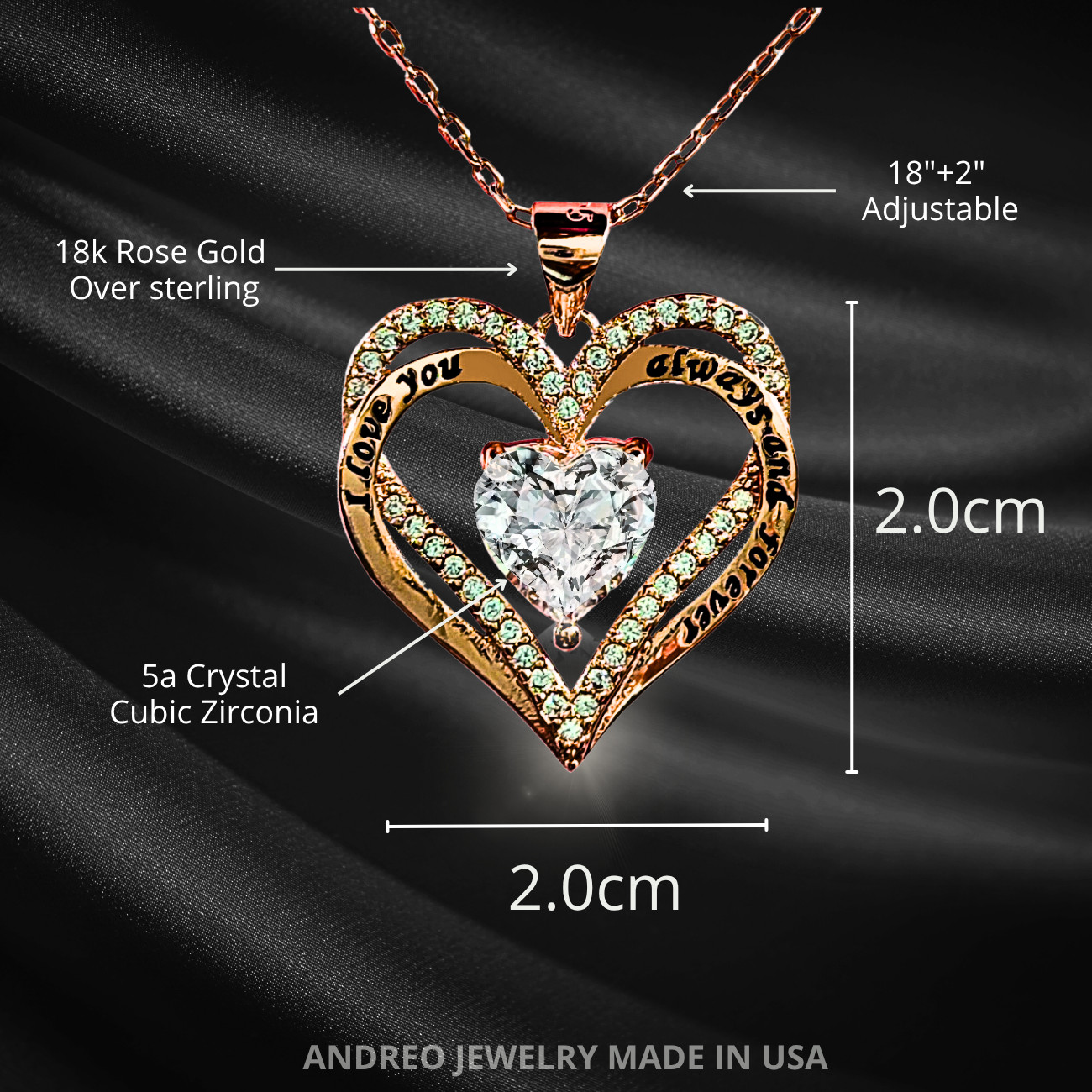 18k Gold Wife CUSTOM Gift Heart Necklace Valentine’s Day Gifts for her