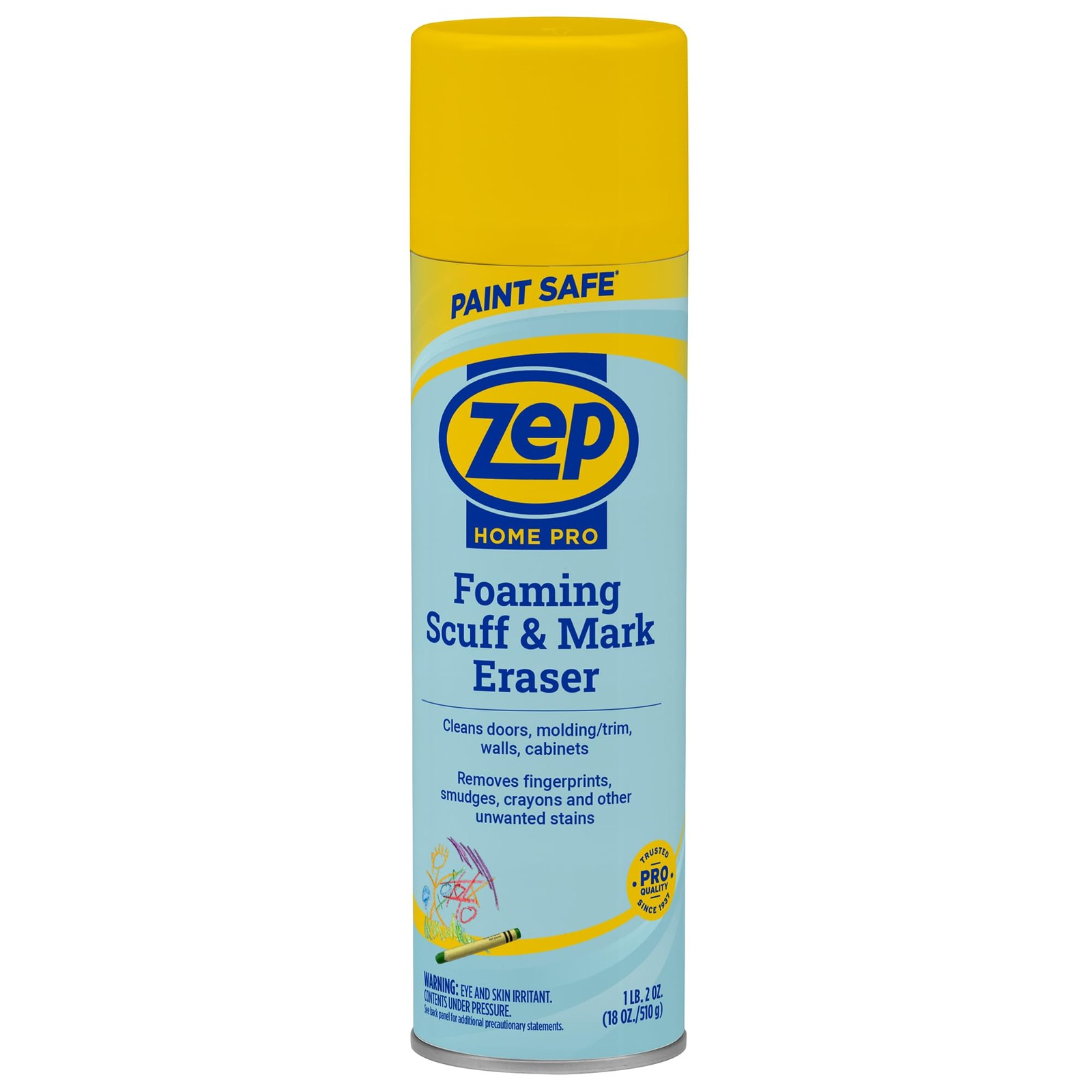 Zep Home Pro Foaming Scuff & Mark Eraser, Paint Safe 18 Fl Oz (Pack of 1)