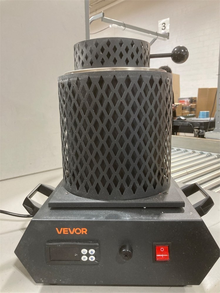 VEVOR Electric Melting Furnace 1350W Electric Furnace with Crucible Only