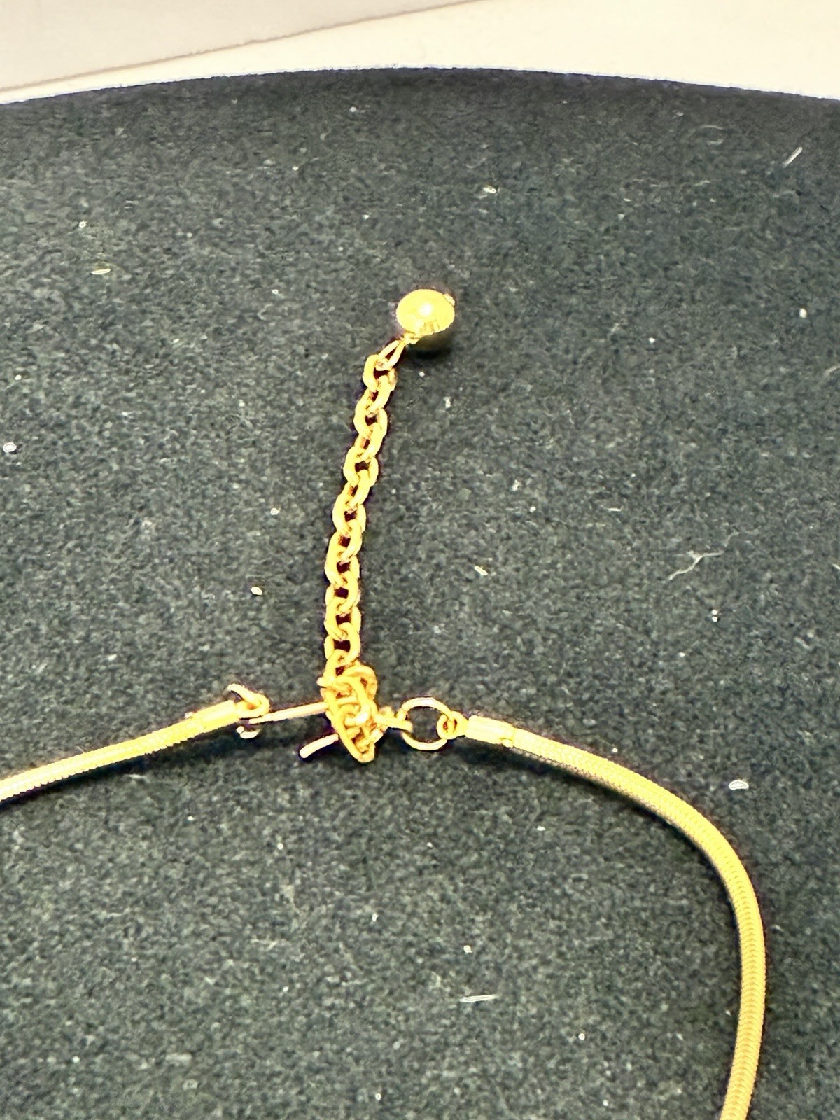 Minimalist Gold Tone 3-Ring Concentric Statement Pendant Necklace 14″ Chain