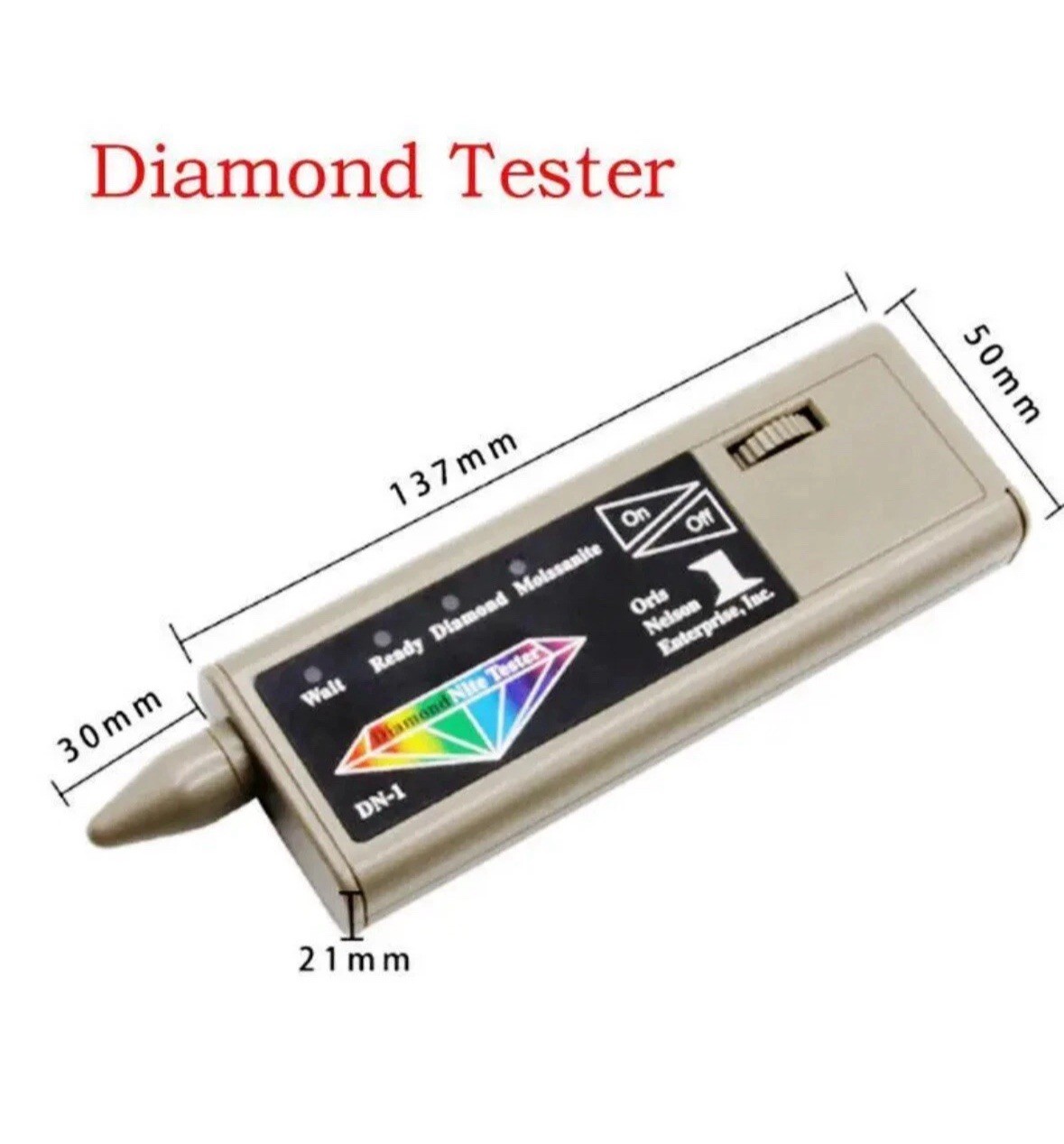 Diamond Nite Dual Tester Test For Diamonds &Moissanite DN-1 Made in USA