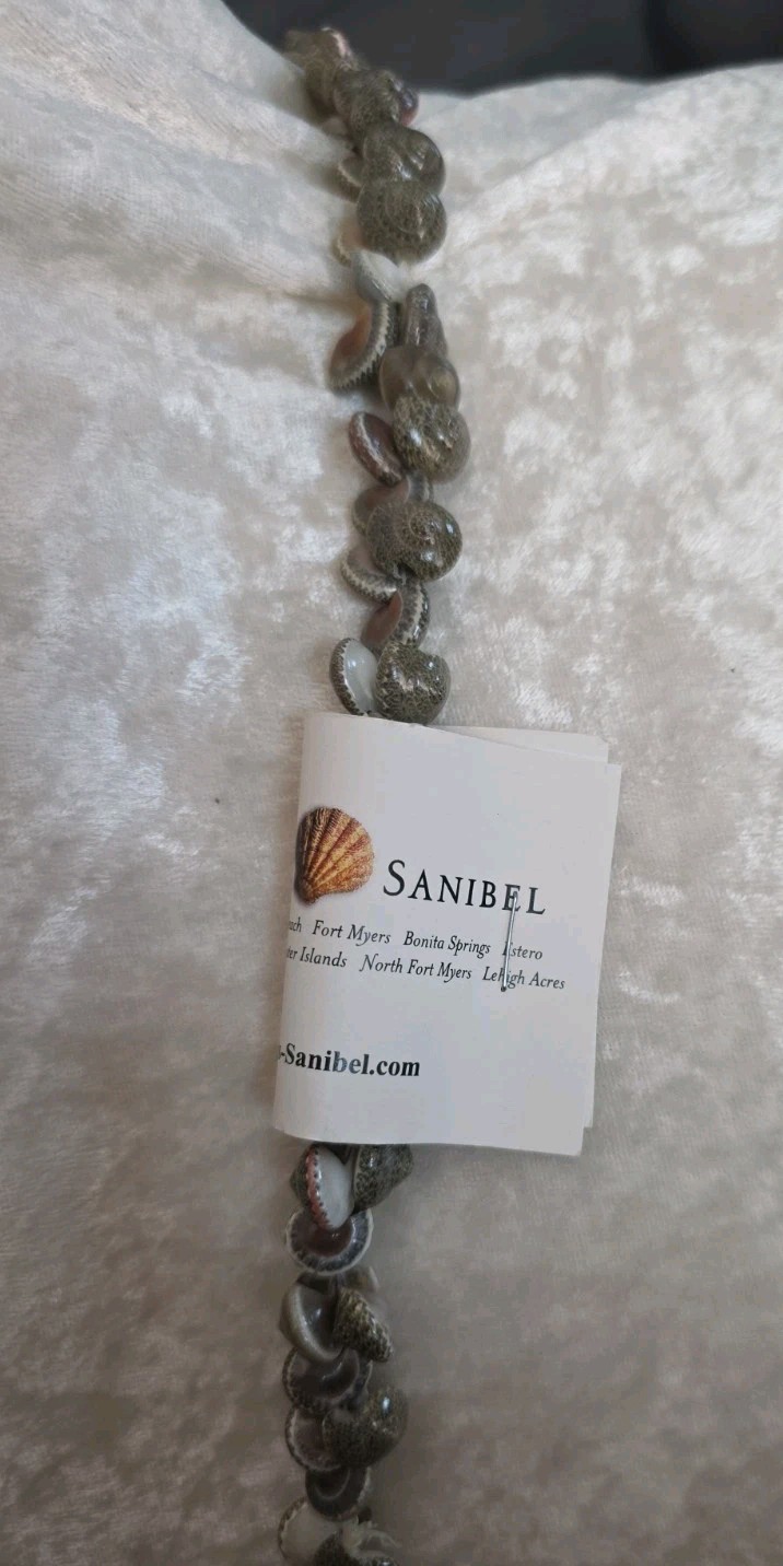 Mini SNAIL Shells GRAY Nautical Ocean Sea Marine Life Snail 36” NWT