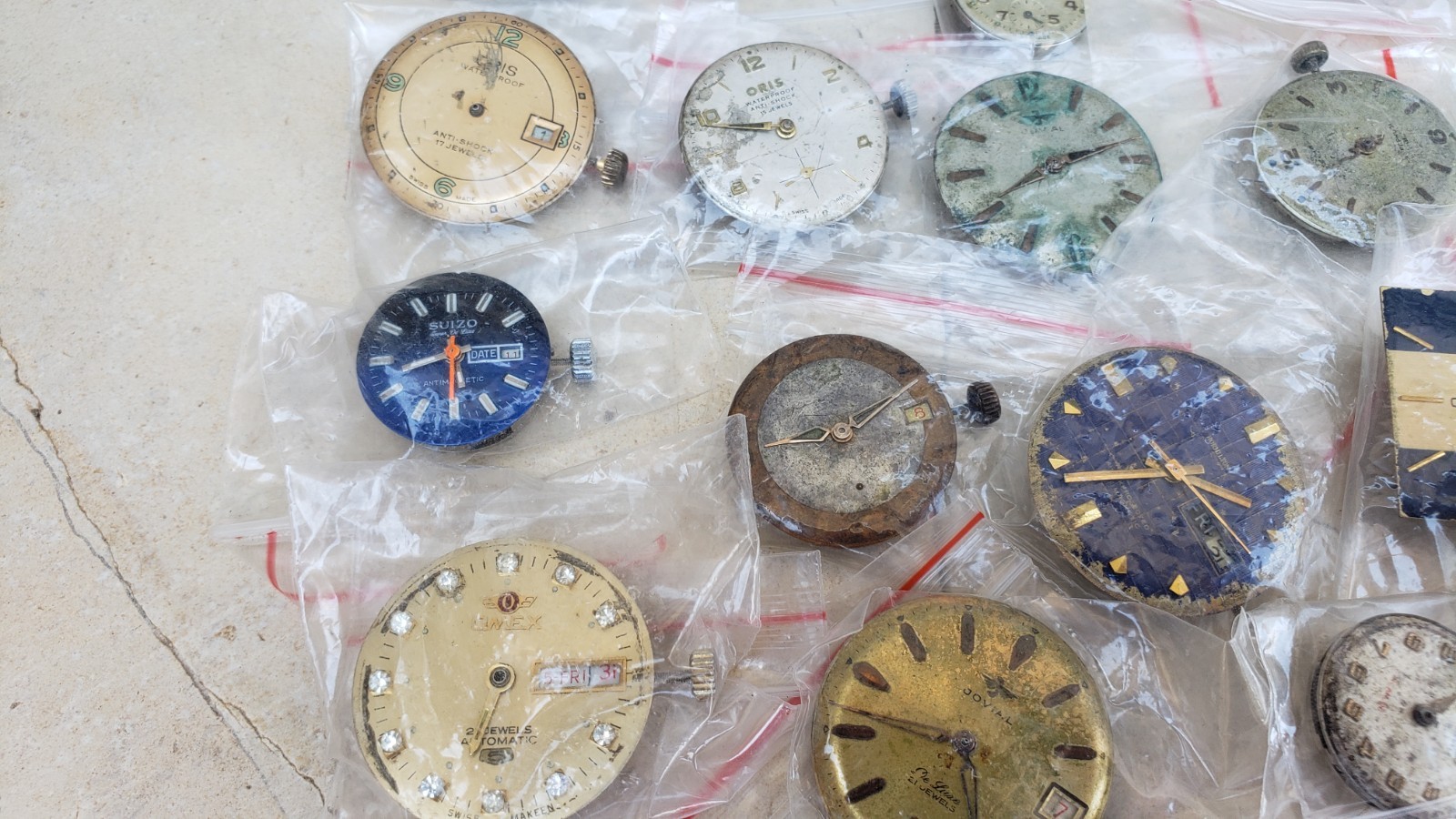 Antique Vintage Automatic Manual Wind Mixed Watch Movements- Lot Of 44 Movement