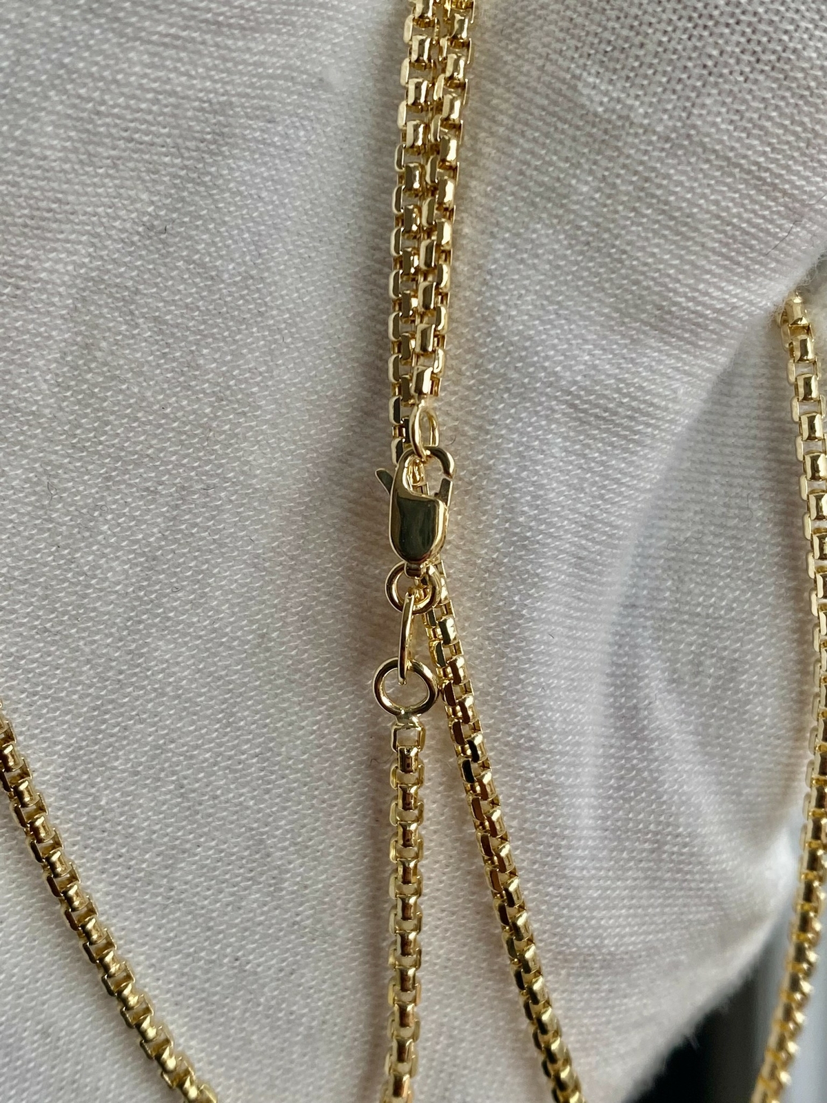 1.8MM Solid 14K Yellow Gold Round Box D.C Chain Necklace 16-24″