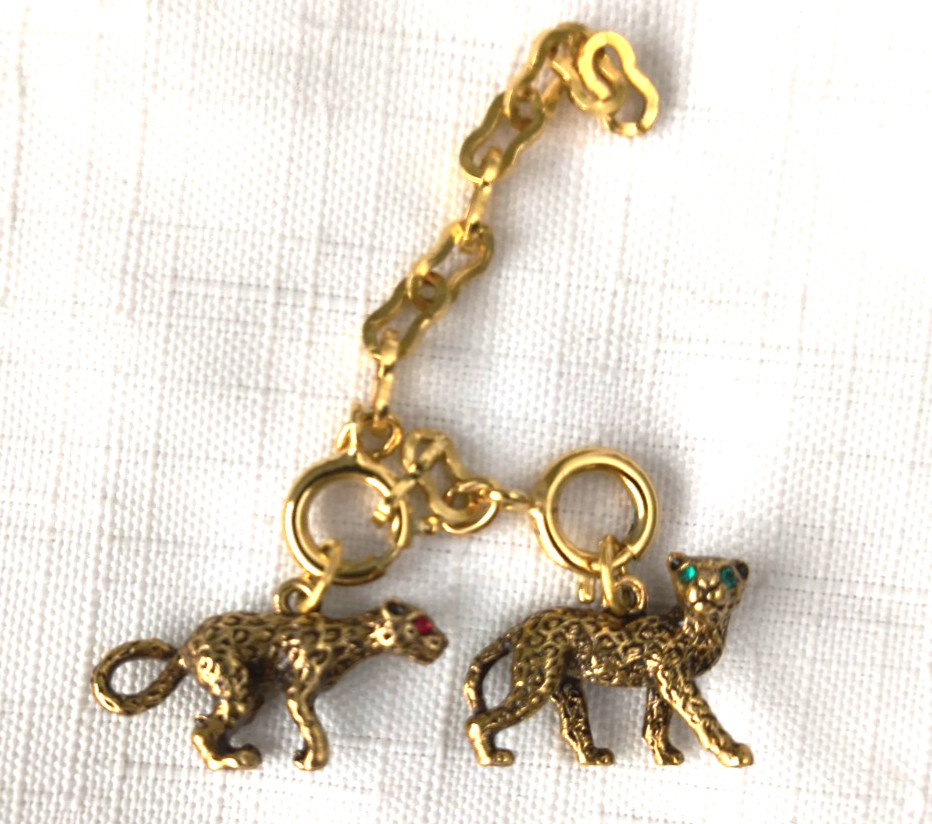 Joan Rivers Noah’s Ark Charms Leopards W/Extender