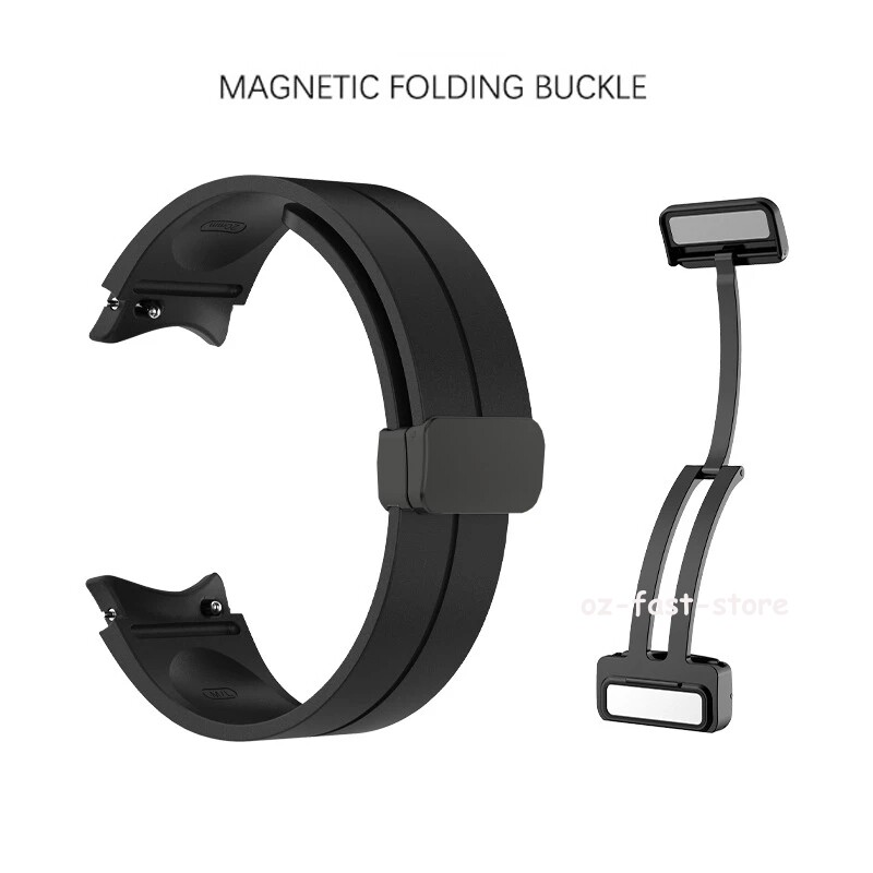 OEM Magnetic Silicone Band Strap For Samsung Galaxy Watch 6 5 4 40/42/44/ 5 Pro