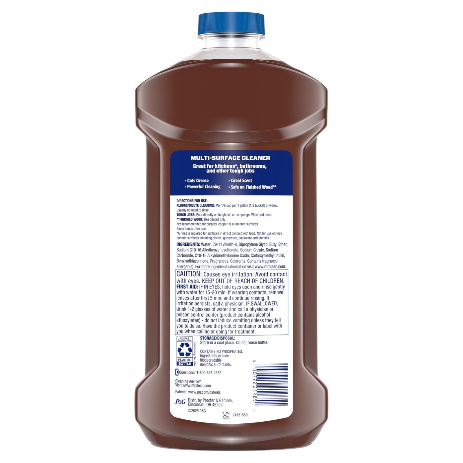 Mr. Clean All Purpose Cleaner, Cleaning Liquid, 41 Fl Oz (Pack of 1), Orange