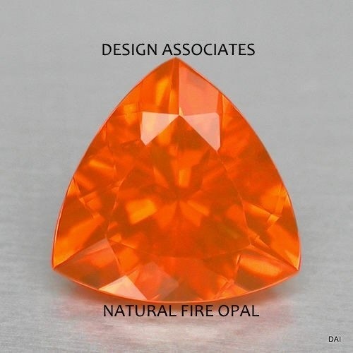 MEXICAN FIRE OPAL 6 MM TRILLION CUT ALL NATURAL BEAUTIFUL COLOR