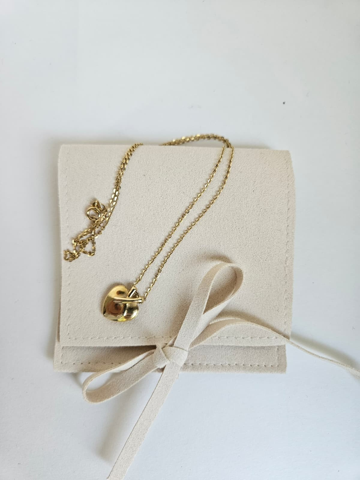 14K Solid Gold Diamond Cut Cable Chain Necklace Gold Plated Pendant 17in Women