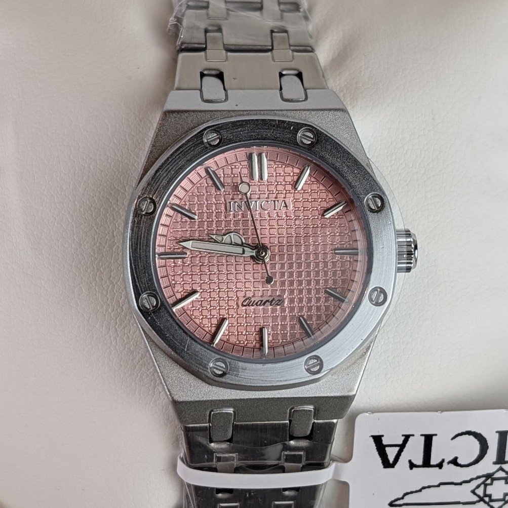 Invicta Celestial Women’s 30mm Watch Silver Tone Stainless Pink Dial NEW 69265