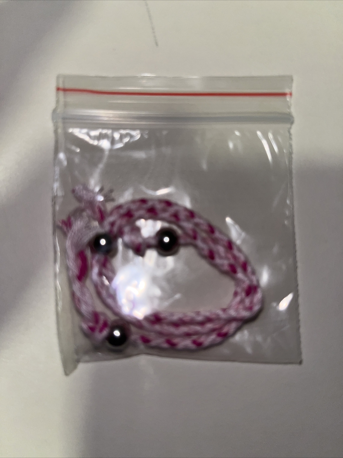 NEW BOHO BRAIDED THREAD FRIENDSHIP BRACELET ADJUSTABLE COLOR FUCHSIA WHITE PINK