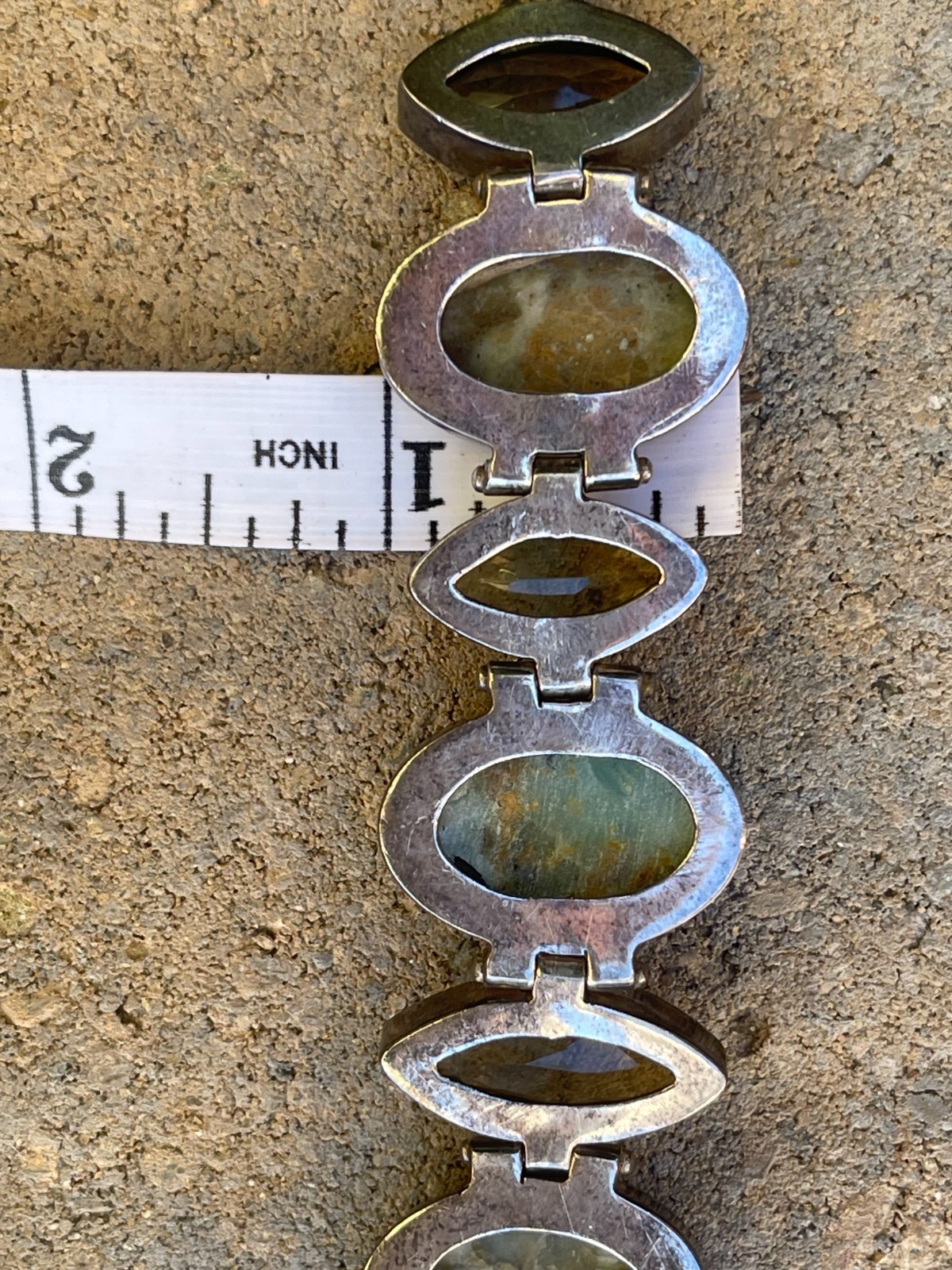 Nine stones sterling silver 925 braclet