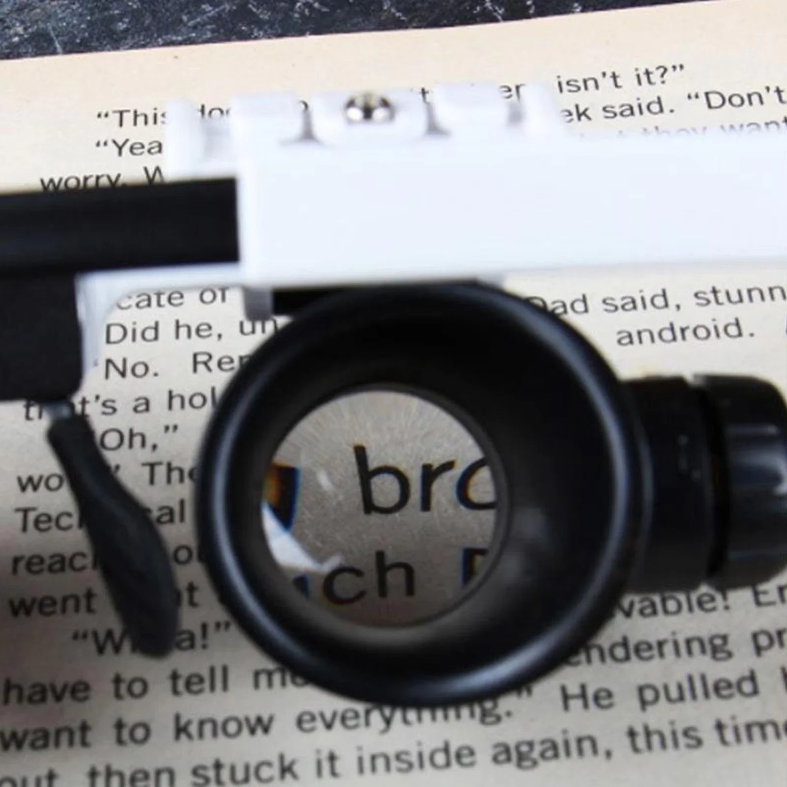 Headband Magnifier 8X 15X 23X Magnifying Glass 2LED Loupe Jeweler Watch Repair