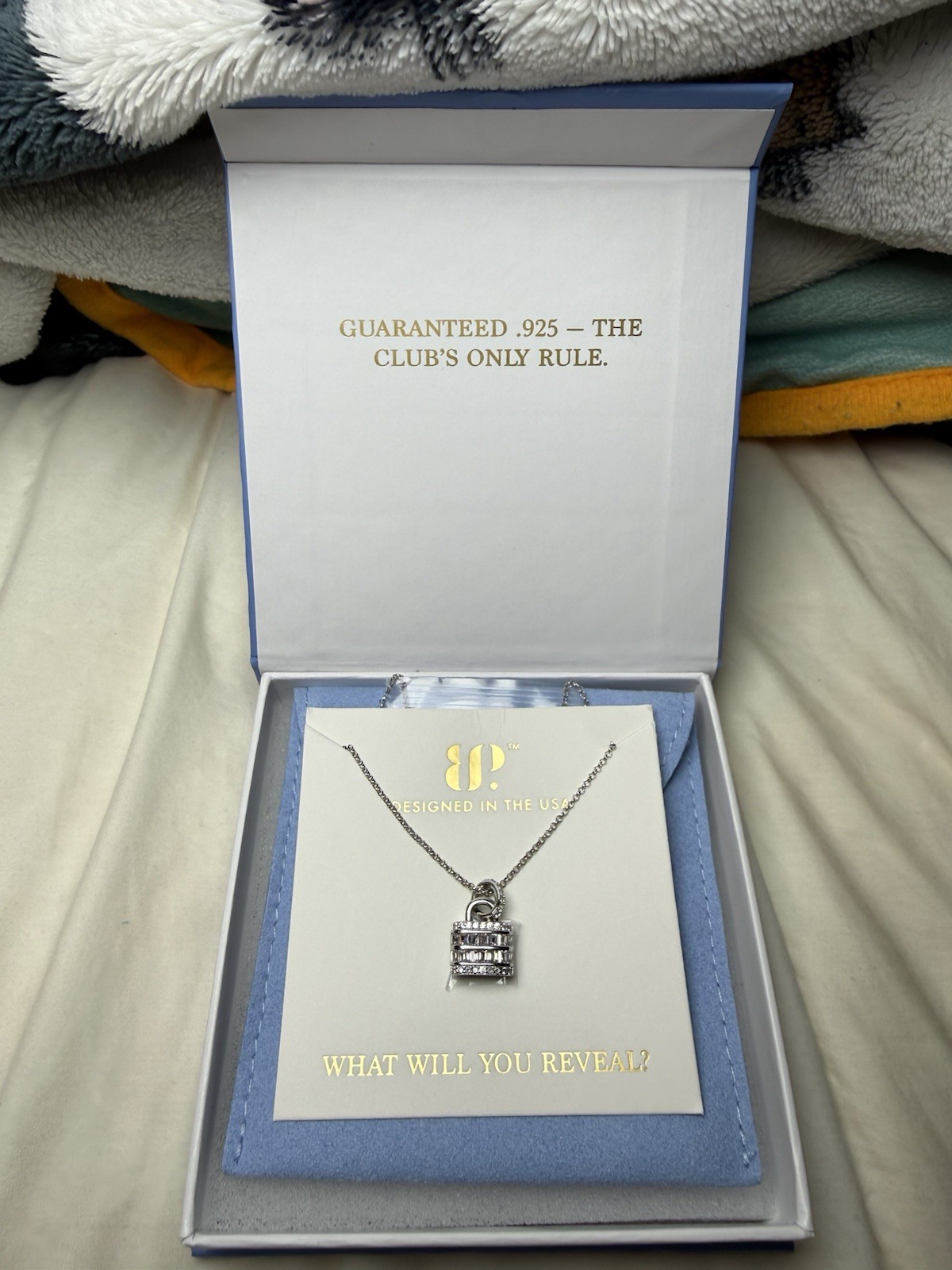 Sterling Silver BP Lock Necklace “Heartbound”