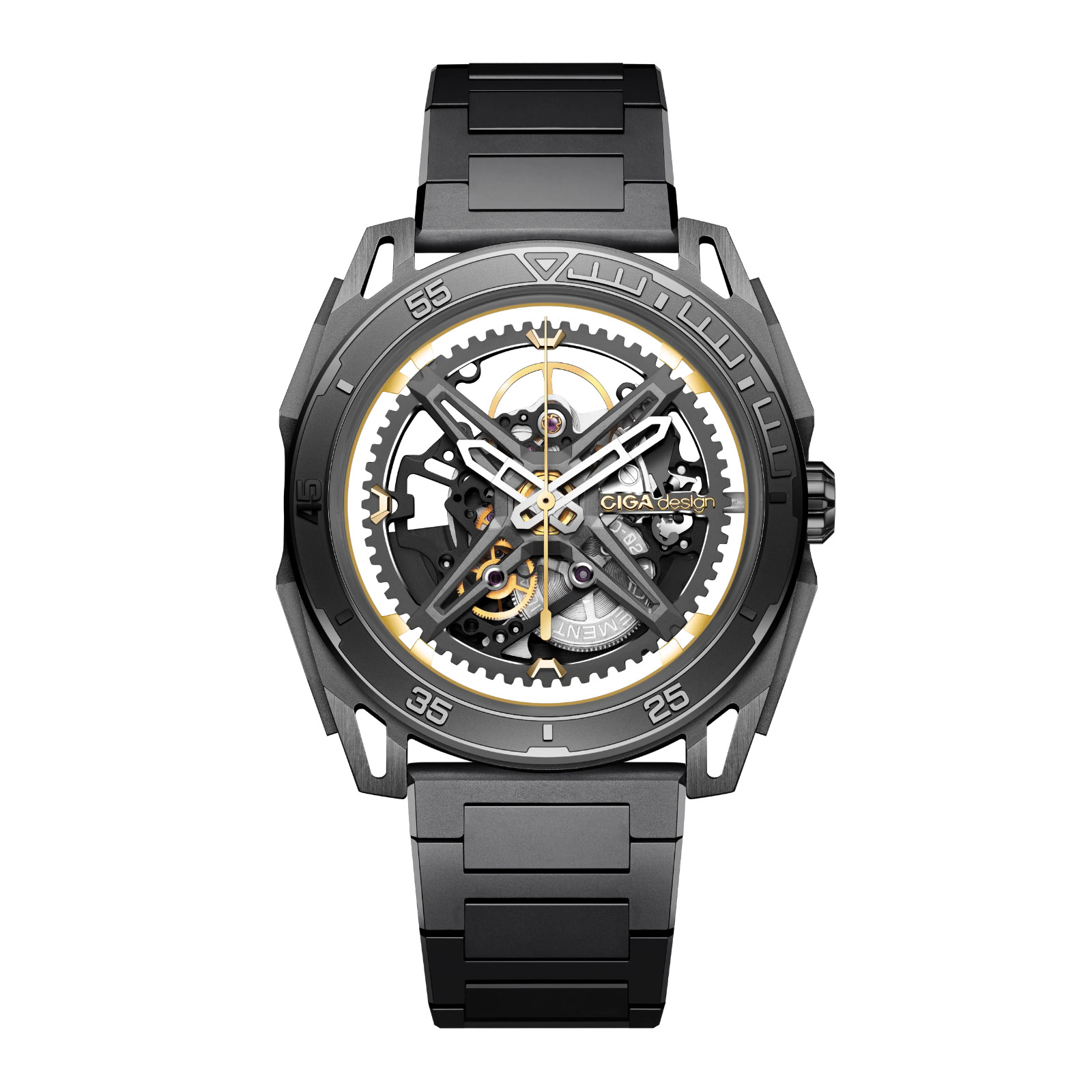 CIGA Design Falcon Round Automatic Skeleton Mechanical Watch