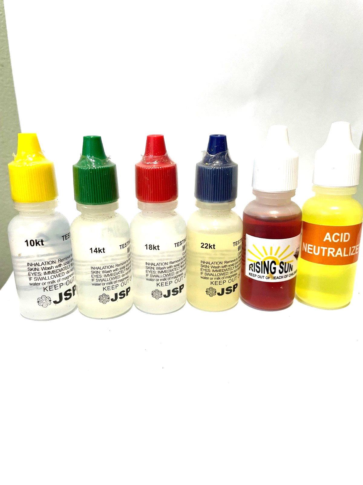 Gold Acid Test 10K 14K 18K 22K Silver .925/.999 neutralizer Jewelry Testing Kit